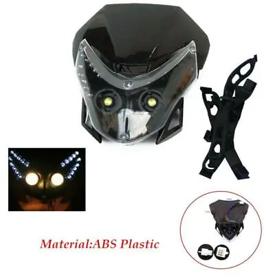 $25.70 • Buy Motorcycle Modification Front LED Cover Fairing Dual Street Fighter Headlight