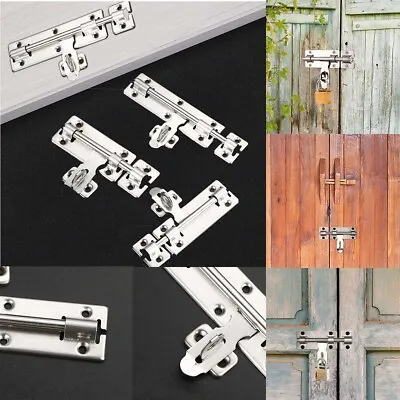 Slide Bolt Bathroom Toilet Shed Door Lock Catch Latch  Padlock Clasp With Screw • £3.89