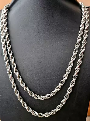 Monet Silver Tone Rope Chain Necklace - 56  • $7.25