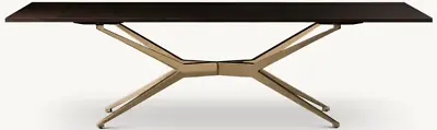 *Restoration Hardware Rectangular Dining Table *Burnished Brass Spider Base* • $2898.81