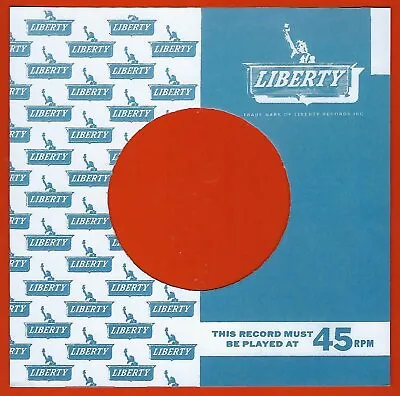 LIBERTY (small Logos On Left) REPRODUCTION RECORD COMPANY SLEEVES - (pack Of 10) • $6.15