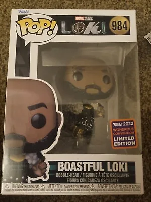 Funko Pop! Marvel Loki - Boastful Loki Wondrous Convention #984 C • £10