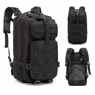 Tactical Shoulder Molle Backpack Army Molle Bug Out Bag Outdoors Hiking Camping • $25.99