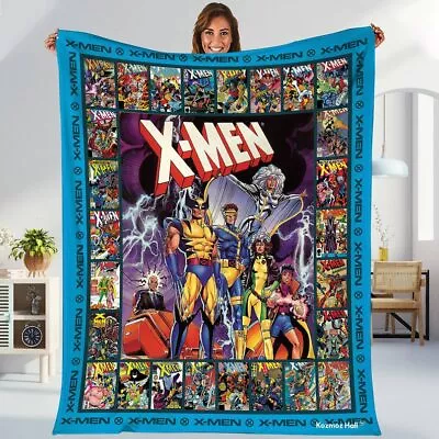 X Men Characters Fleece Blanket X Men Blanket X Storm Blanket Xmen Birthday Gift • $49.95