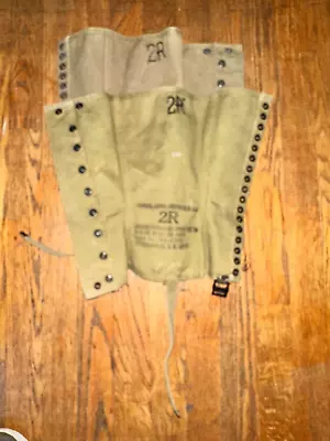 WWII Original US Army USMC Military Leggings Gaiters Surplus 2R • $5