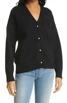$127.99 • Buy NEW Staud Women's Paola V-Neck Cardigan In Black Size M #S4305