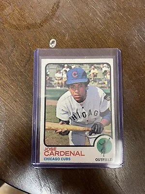 T.C.G 1973 Topps Baseball Jose Cardenal #393 Cubs • $1.95