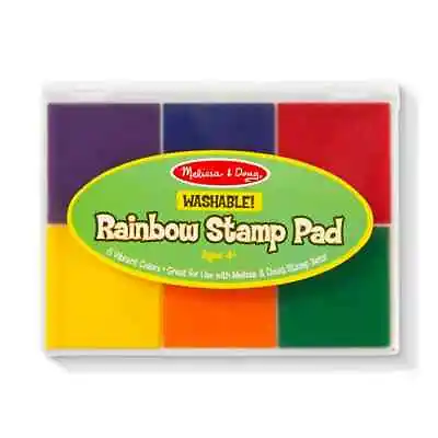 Rainbow Stamp Pad 6 Inks Kids Arts & Craft Activity Toy Melissa And Doug  • £8.95
