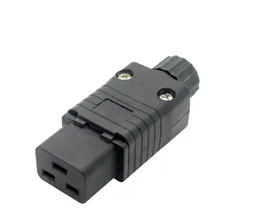  IEC320 C19 Rewireable Black Female Outlet Socket/Connector 16A   250V • £25.99