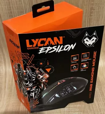 Lycan Epsilon MMO RGB Gaming Mouse. Wired With 12 Programable Buttons • $25