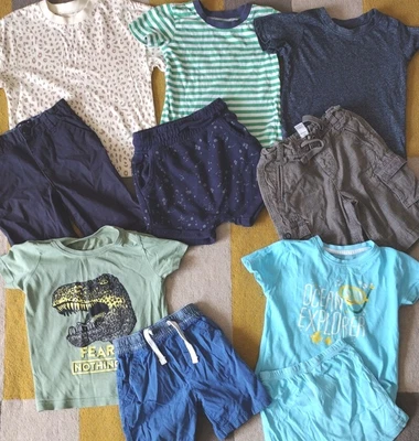 £1.20 • Buy Baby Boys Summer Bundle 18-24 Months 4 T-shirts, 4 Shorts & Shorty Pjs