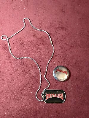 Metallica Dog Tag Metal  Keychain Load Era St Anger Star Logo&Pin  Family Owned  • $23