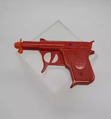 Vintage Toysmith Defender Crime Fighter Red Diecast Metal Spud Gun Pistol Toy • $12