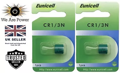 2 X Eunicell CR1/3N Batteries 1/3N 3V Lithium  DL1/3 N CR13N 2L76 UK Seller New • £6.94