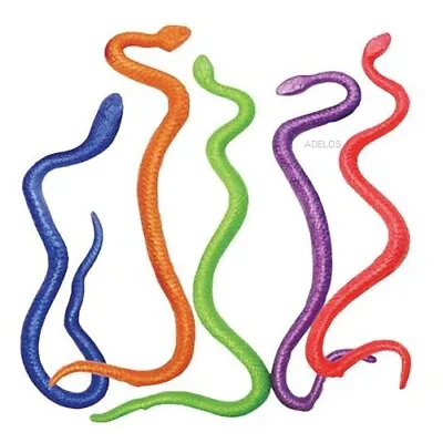 £1.49 • Buy 2 6 12 24 48 Stretchy Snakes - Pinata Toy Loot/Party Bag Fillers Wedding/Kids