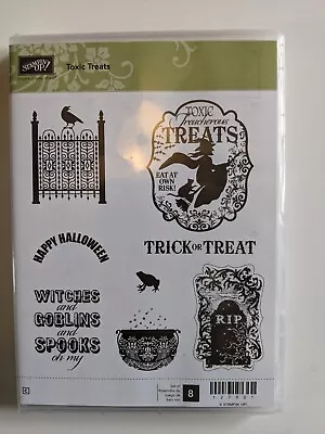 Stampin' UP! TOXIC TREATS Stamp Set Witch RIP Frog Goblins Spooks Gate Raven • $20