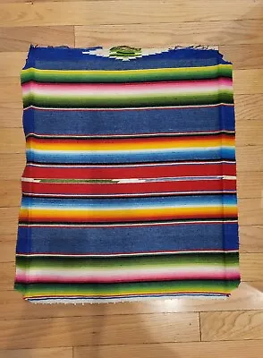 Vtg/antique Mexican  Saltillo Partial Wool  Blanket Read See Pics  • $71