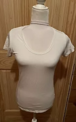 Majestic Paris Superwashed White Short Sleeve Top Size 3 ~EUC • $24.99