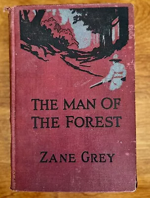 THE MAN OF THE FOREST Zane Grey F. T. Johnson Illustr. Antique 1920 HB Accept • $5