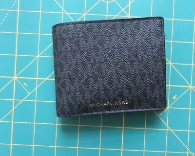 MICHAEL Michael Kors Men's Cooper Logo Billfold Wallet With Passcase - Black • $128