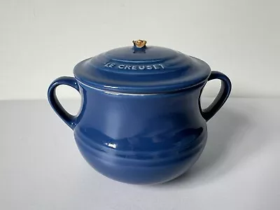 DAMAGED LID - Le Creuset 0.5L Mini Bean Soup Casserole Pot In Cobalt Blue • £16.99