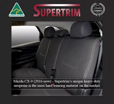 2nd Row Seat Covers Fit Mazda CX-9 (2016-Now) Premium Neoprene Waterproof • $269