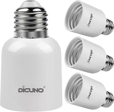 DiCUNO E26 To E39 Socket Adapter Medium E26 To Mogul E39 Screw Base Light Bulb • $13.49