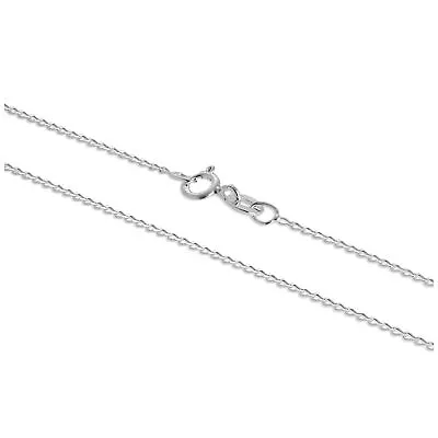 Sterling Silver 1mm Long Curb Chain 14 - 32 Inches Chains • £9.05