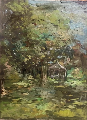 $8000 • Buy Original Impressionism Landscape Van Gogh Antique Style Signed Canvas 18”x24”