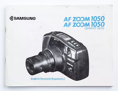 Samsung AF ZOOM 1050 / 1050 Quartz Date User's Guide 7 Instruction  • £24.79