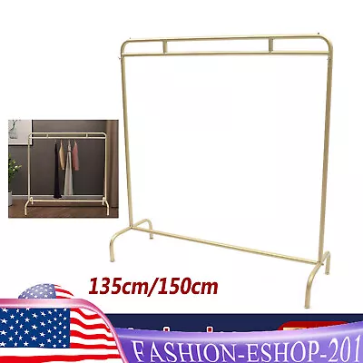 Heavy Duty Metal Garment Rack Modern Clothing Rail Clothing Store Free Standing • $88.32