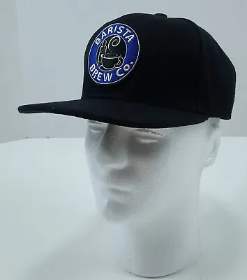 Barista Brew Co. Hat With Blue Embroidered Patch Snap Back • $11.97