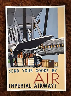 Postcard.  Imperial Airways.   Send Your Goods By Air￼. ￼ (￼A)￼ • £1.45