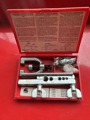 Vintage MAC Tools FT158 Double Flaring Tool W Case 3/16  1/2  Tube SAE USA TT186 • $80