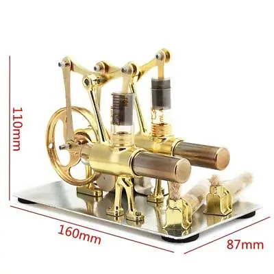 Balance Stirling Engine Model Steam Power Scientific Generator Experimental Toy • $78.99