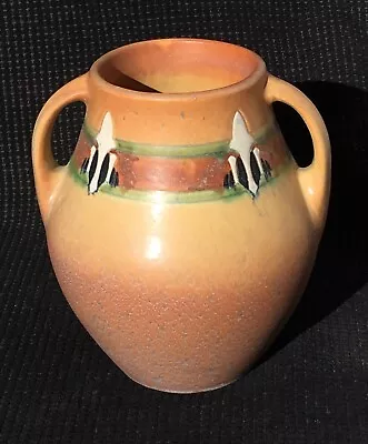 Fine Roseville Pottery Monticello 9” Vase Great Glaze Exc Cond • $504.95