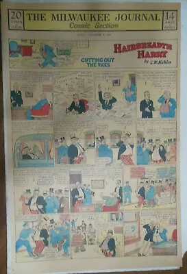 Hairbreadth Harry Sunday Page By C. W. Kahles From 11/2/1930 Full Page Size ! • $15