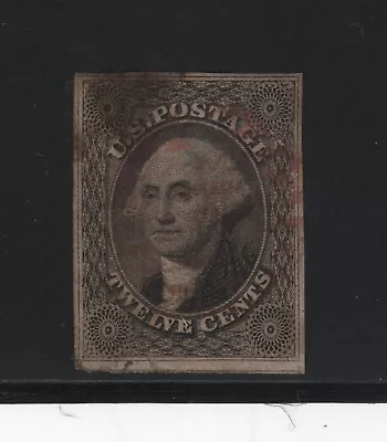 Us Sc#17 -- Used Vf -- 4 Margins Red Cancel - Thins + Crease • $60