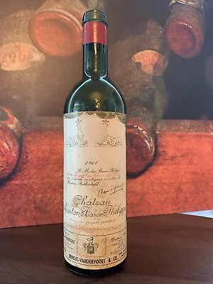 1961 Chateau Mouton Baron Philippe Mouton Rothschild - “a Bottle For The Ages” • $59