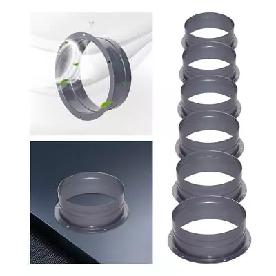 Air Vent Duct Connector Flange Ventilation System Heating Garage Metal Kitchen • £6.97