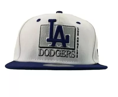 LA Dodgers Baseball Cap Mens White Blue 9Fifty New Era Adjustable Snapback MLB  • £19.99