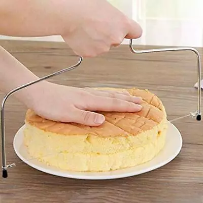 Cake Cutting Wire Bread Slicer Cutter Levellers Adjustable Utensil Decorating UK • £8.10