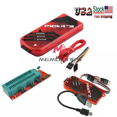 PICkit2 PICkit3 Microchip Original MPLAB PIC In-Circuit Debugger Programmer USA • $23.99