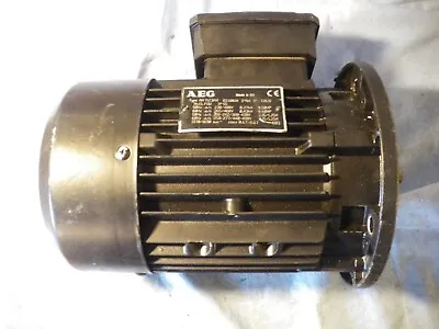 AEG 3 Phase Electric Motor AM 71Z BA4 1370rpm 0.37kW Flange Mounted • £60