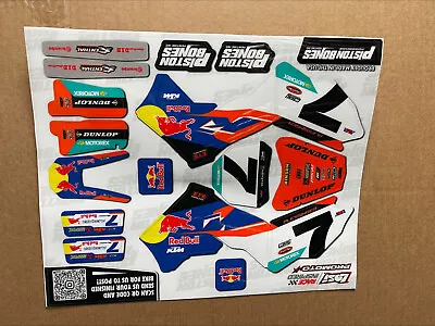 Losi Promx Pro Mx Rc Motorcycle Ap Design Factory Ktm Cowboy Graphics Kit Decals • $65