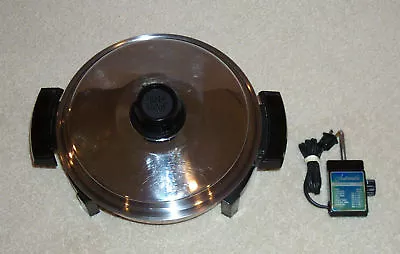  Lustre Craft Oil Core Waterless Electric Skillet Frying Pan Great Condition USA • $229.99