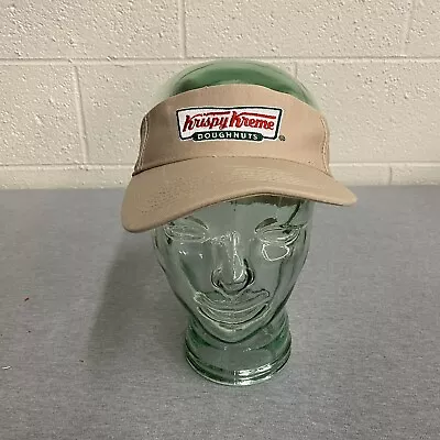 Krispy Kreme Doughnuts Embroidered Adjustable Strapback Golf Visor Fishing Beige • $60