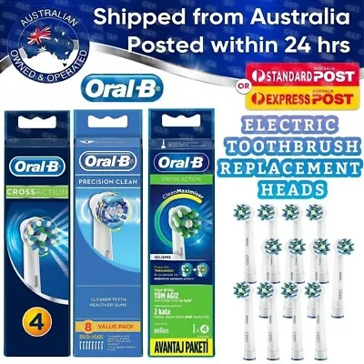 Genuine Oral B Replacement Braun Electric Toothbrush Heads Brush Head Refills • $14.06
