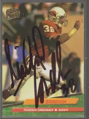 Autographed 1992 Ultra Michael Zordich - Cardinals • $3