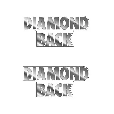 Diamond Back - Chrome  - Seat Decal Set - Old School Bmx • $11